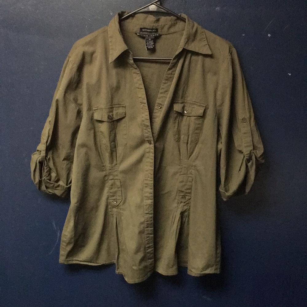 Military style button up Shirt